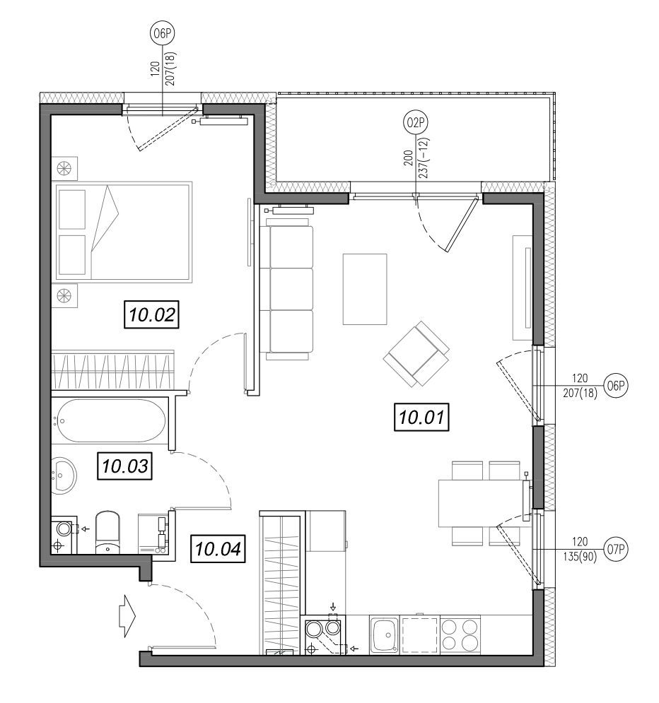 Nowe Południe - mieszkanie 4.B.10 - Bogate tereny rekreacyjne!: zdjęcie 94329423