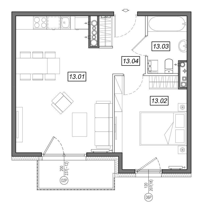 Nowe Południe - mieszkanie 4.B.13 - Bogate tereny rekreacyjne!: zdjęcie 94329457