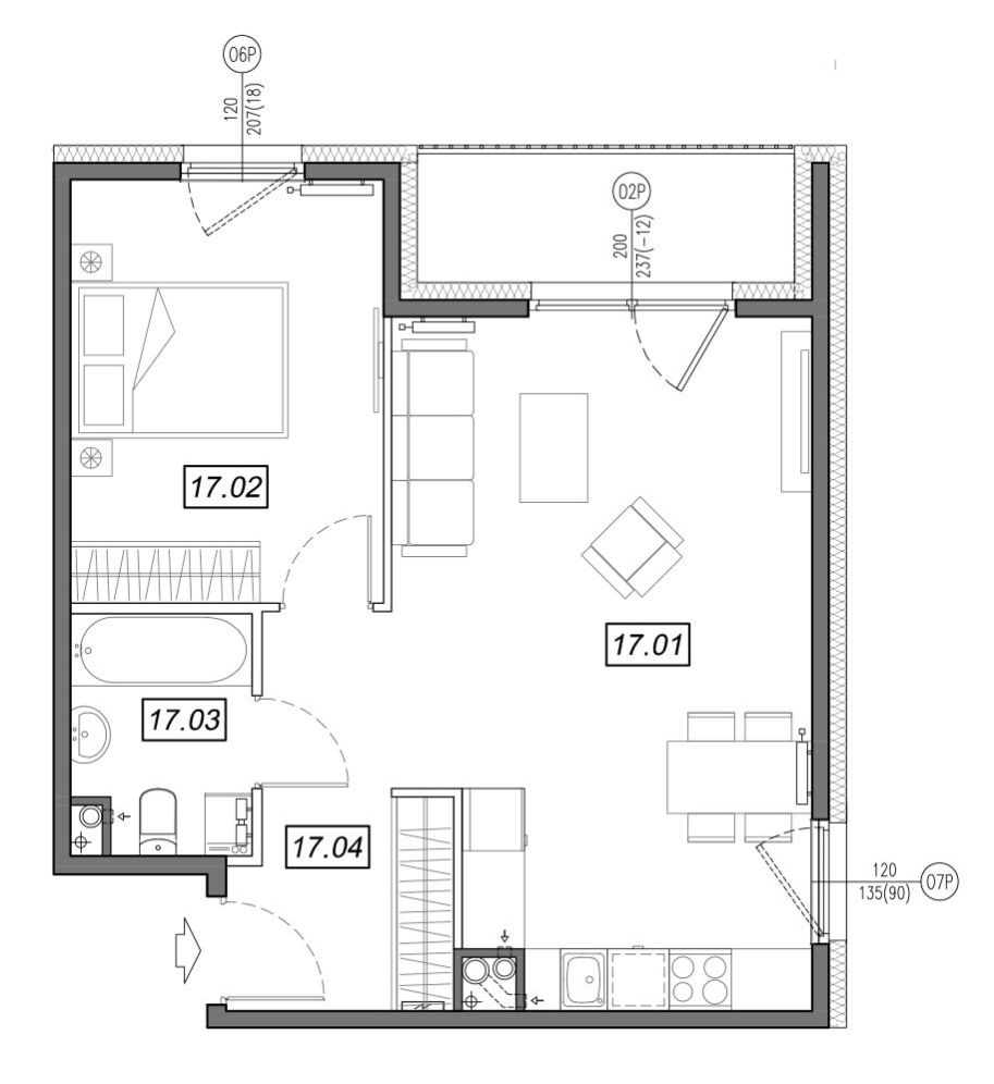 Nowe Południe - mieszkanie 4.B.17 - Bogate tereny rekreacyjne!: zdjęcie 94329501