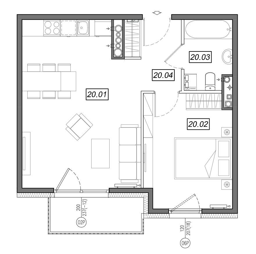 Nowe Południe - mieszkanie 4.B.20 - Bogate tereny rekreacyjne!: zdjęcie 94329534