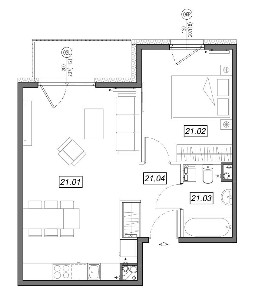 Nowe Południe - mieszkanie 4.B.21 - Bogate tereny rekreacyjne!: zdjęcie 94329545