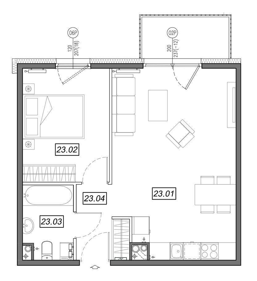 Nowe Południe - mieszkanie 4.B.23 - Bogate tereny rekreacyjne!: zdjęcie 94329567