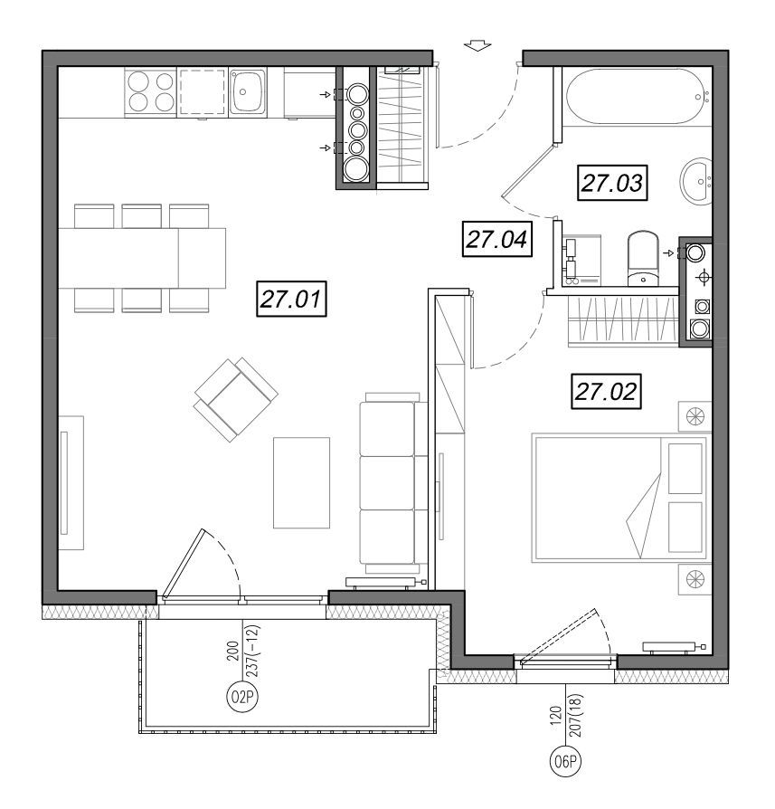 Nowe Południe - mieszkanie 4.B.27 - Bogate tereny rekreacyjne!: zdjęcie 94329611