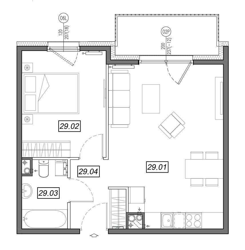 Nowe Południe - mieszkanie 4.B.29 - Bogate tereny rekreacyjne!: zdjęcie 94329633