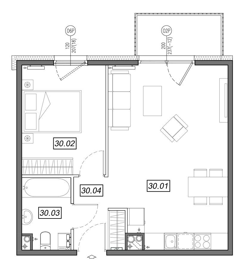 Nowe Południe - mieszkanie 4.B.30 - Bogate tereny rekreacyjne!: zdjęcie 94329648