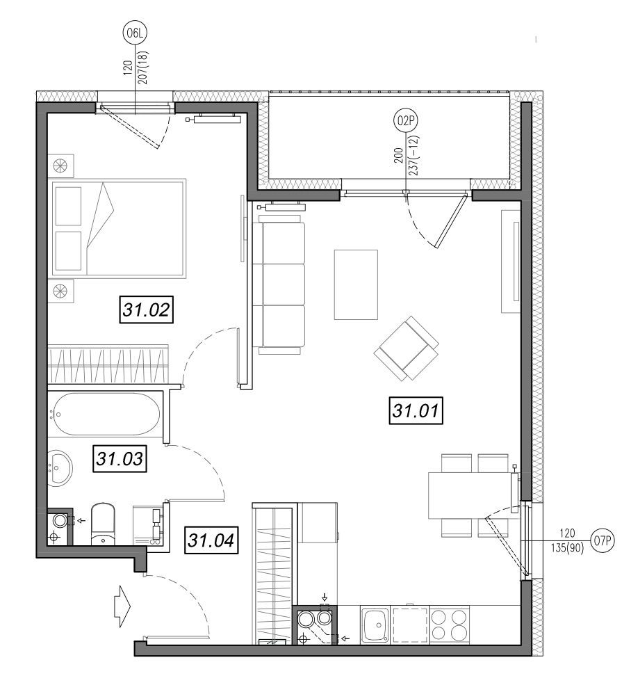 Nowe Południe - mieszkanie 4.B.31 - Bogate tereny rekreacyjne!: zdjęcie 94329659