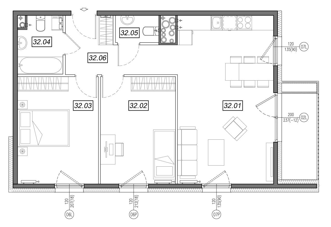 Nowe Południe - mieszkanie 4.B.32 - Bogate tereny rekreacyjne!: zdjęcie 94329670