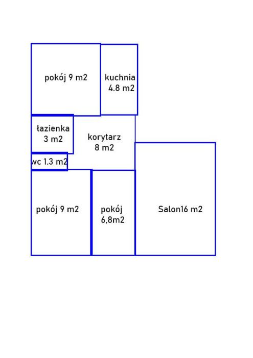 Mieszkanie 58m2, Tczew Suchostrzygi, 4 pokoje