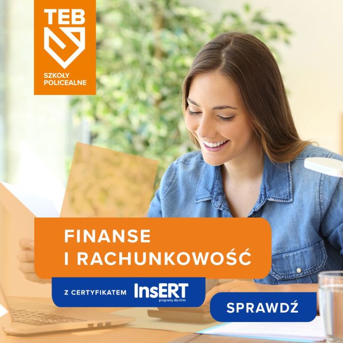 Finanse i rachunkowość z certyfikatem InsERT w TEB Edukacja w Gdyni