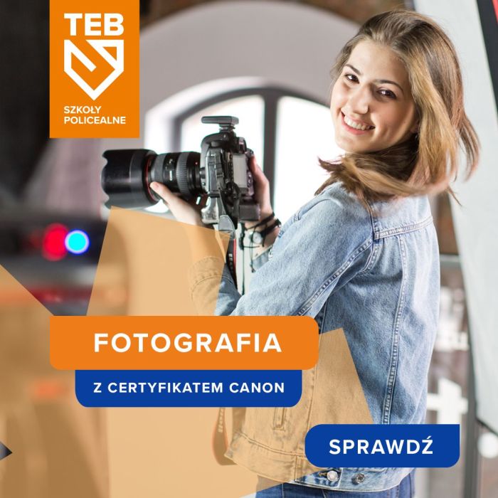 Fotografia z certyfikatem Canon w TEB Edukacja w Gdyni
