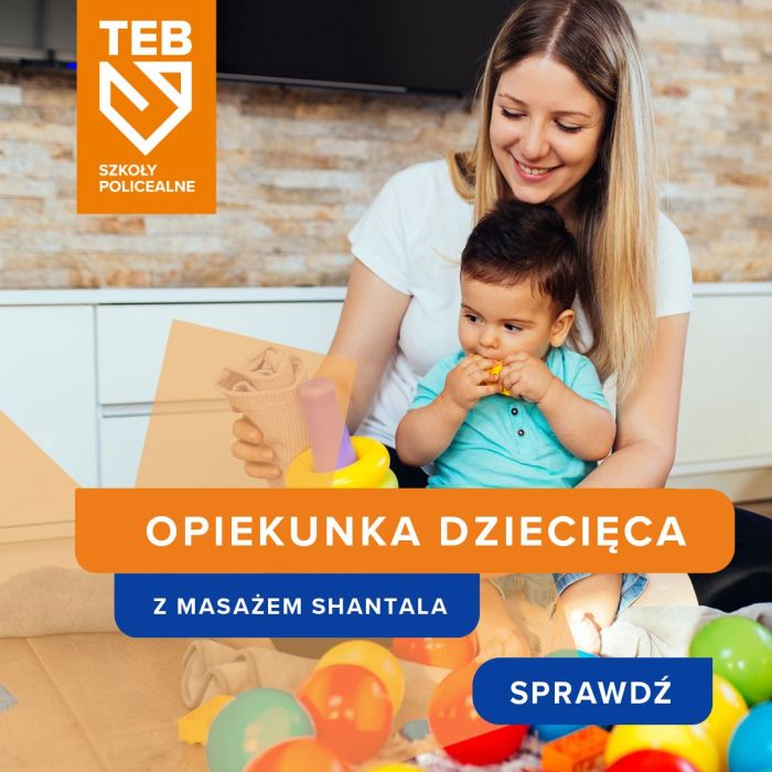 Opiekunka dziecięca z masażem Shantala w TEB Edukacja w  Gdyni