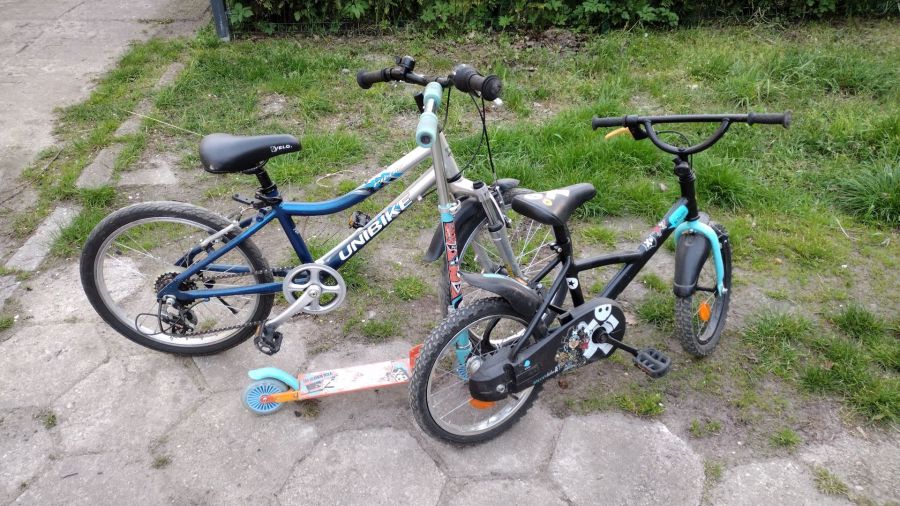 Dwa rowery dziecięce i hulajnoga gratis