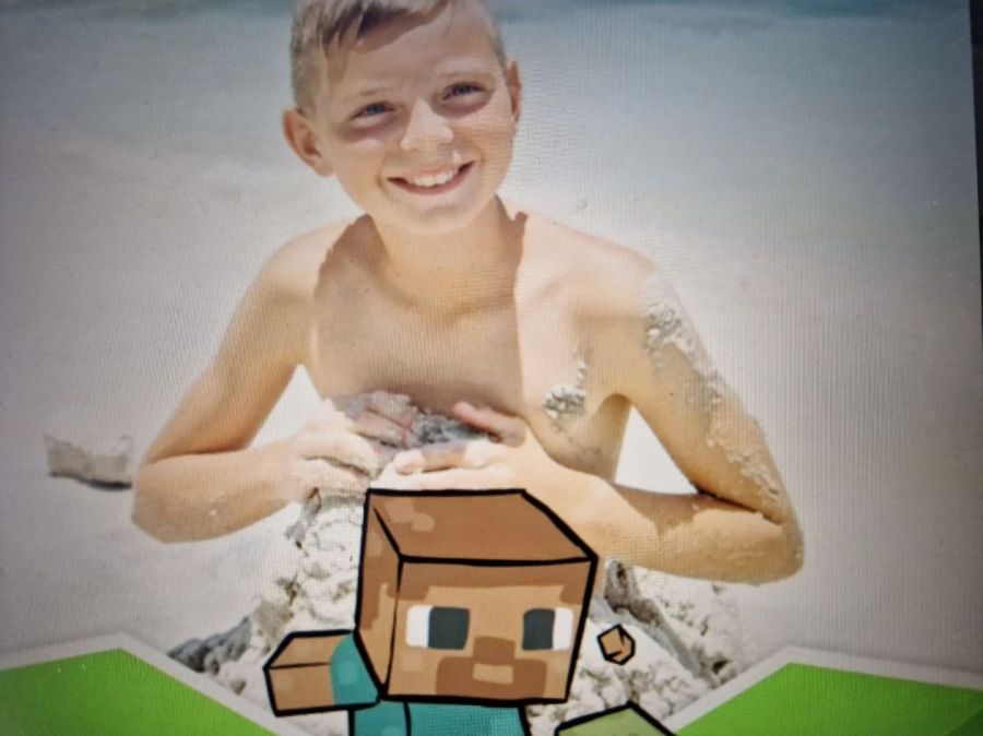 Obóz Minecraft nad morzem