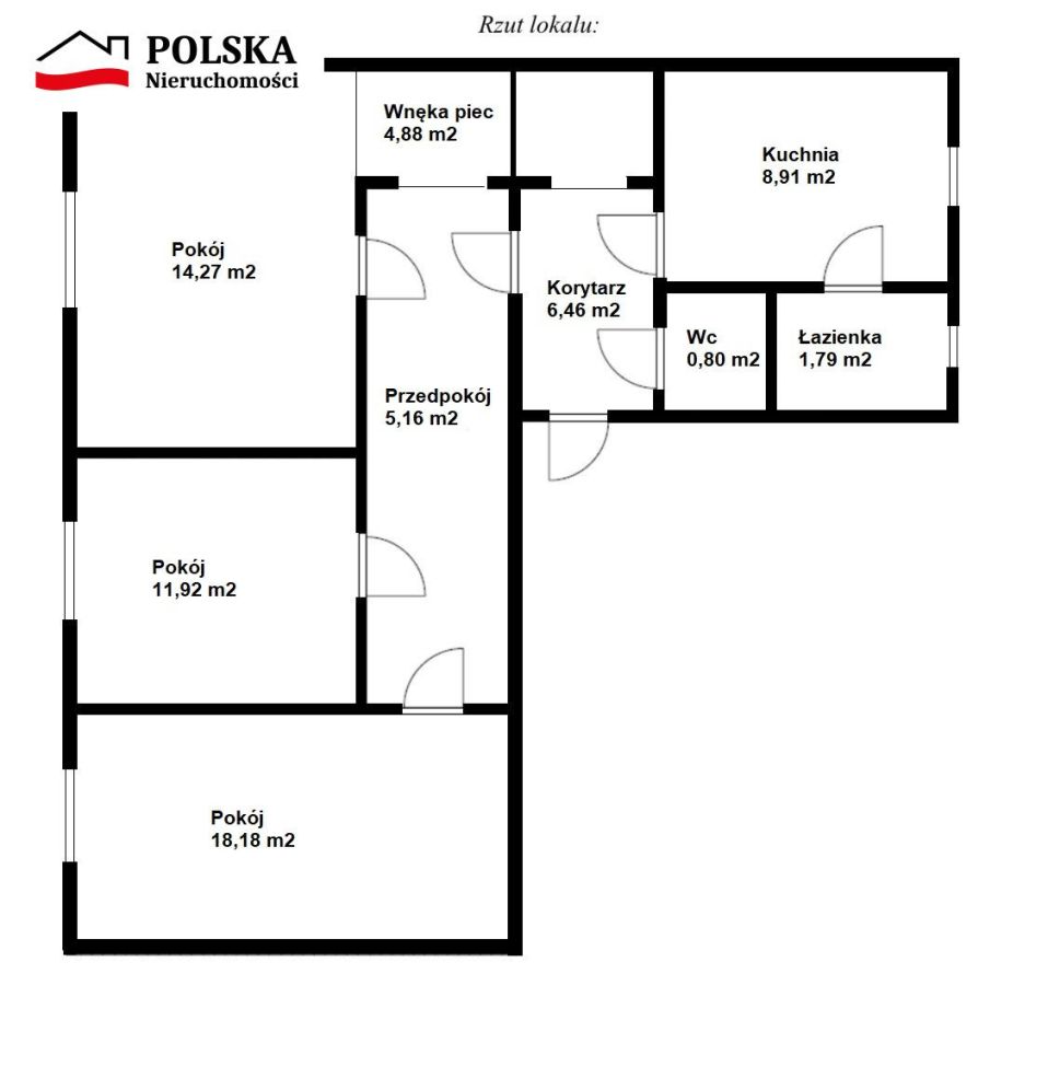 Mieszkanie z potencjałem Wejherowo 71,57 m2. m2: zdjęcie 93872241