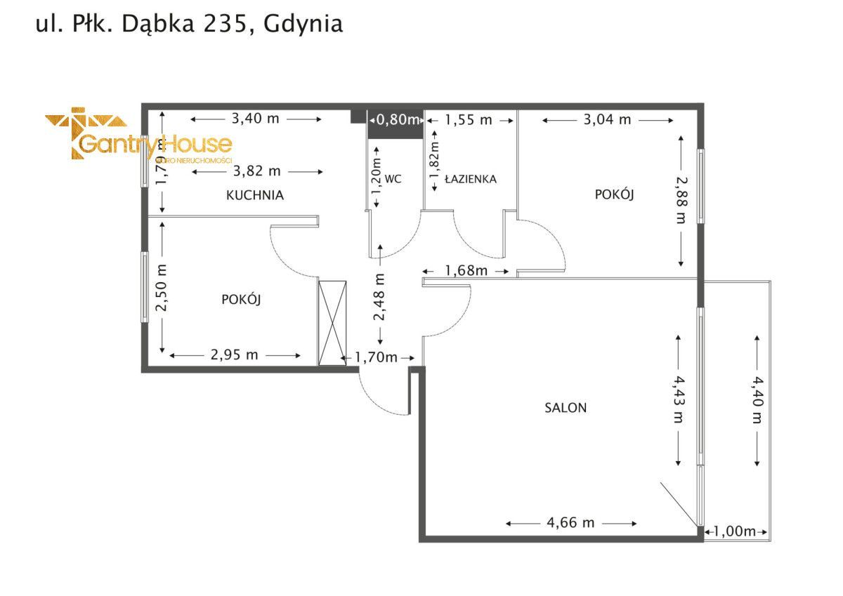 Mieszkanie 3 pokoje Gdynia Obłuże do remontu: zdjęcie 93895440
