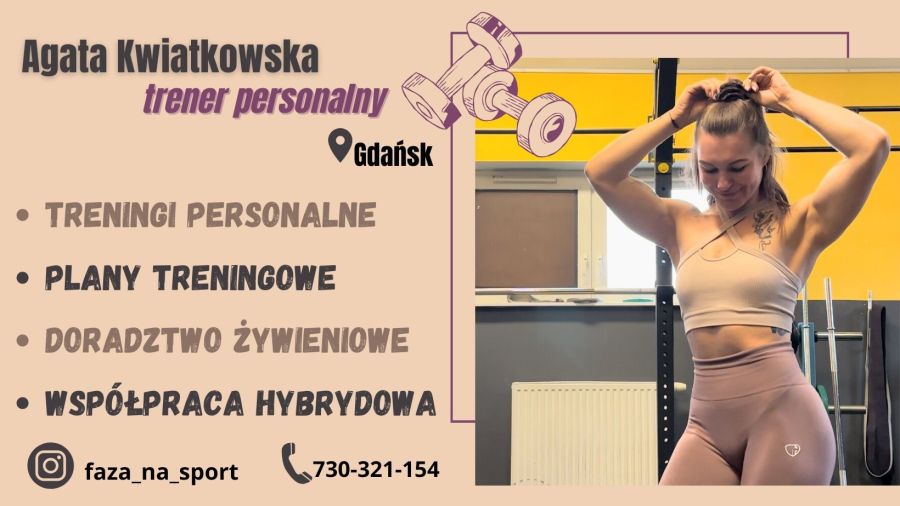 Treningi personalne / trenerka Gdańsk / trener