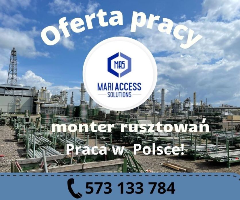 Monter rusztowań / pomocnik (Polska)