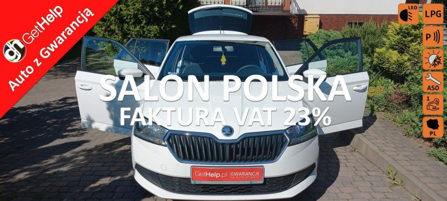 Škoda Fabia Salon PL Ledy Instalacja Gazowa 1.0 MPI+lpg f.vat 23% Serwis ASO