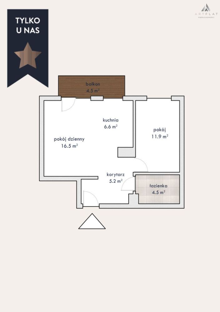 2-pokojowe mieszkanie, idealne dla singla lub pary: zdjęcie 94015842