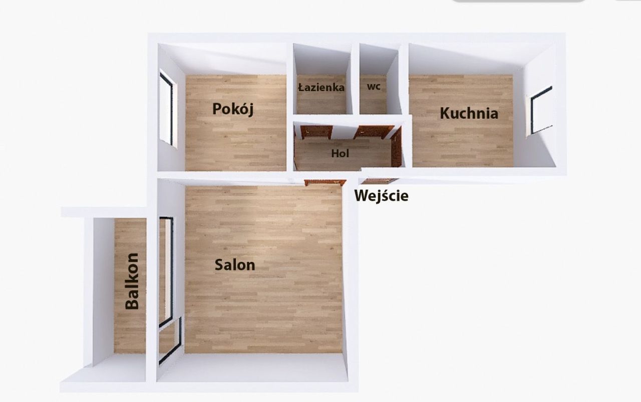 Pustki Cisowski 2 pokoje z balkonem, dwustronne, s: zdjęcie 94085238