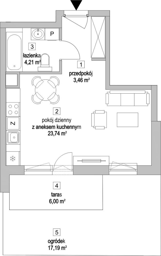 Osiedle Przyjemne Gdańsk, mieszkanie 3.2.1 31.4m<sup>2</sup> - ATAL: zdjęcie 94155956