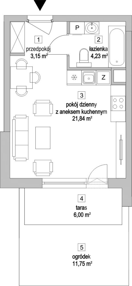 Osiedle Przyjemne Gdańsk, mieszkanie 3.2.8 29.2m<sup>2</sup> - ATAL: zdjęcie 94156038
