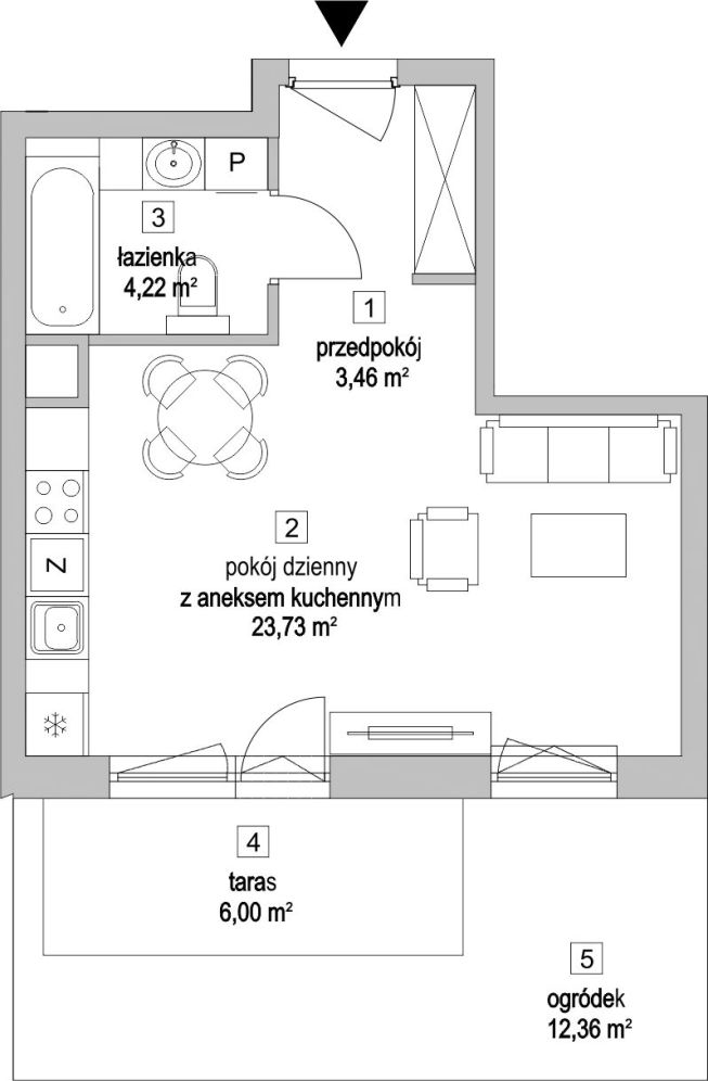 Osiedle Przyjemne Gdańsk, mieszkanie 4.2.1 31.4m<sup>2</sup> - ATAL: zdjęcie 94156243