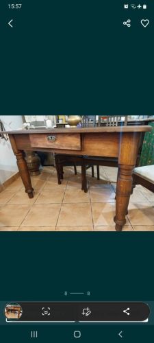 Stary stół 100 letni wiejski retro Drewniany vintage przedwojenny