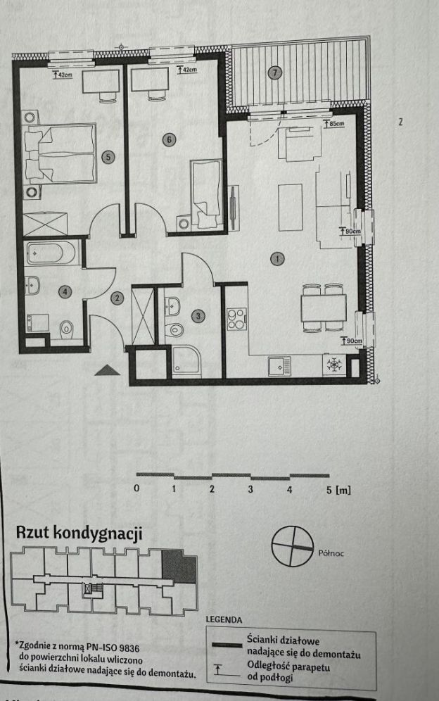 Mieszkanie 3 pokojowe 64,30 m2: zdjęcie 94125855