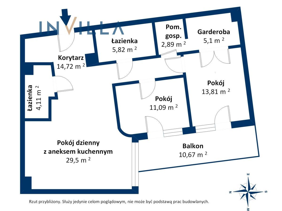 Nowe 3-pokojowe mieszkanie centrum Gdyni: zdjęcie 94129284