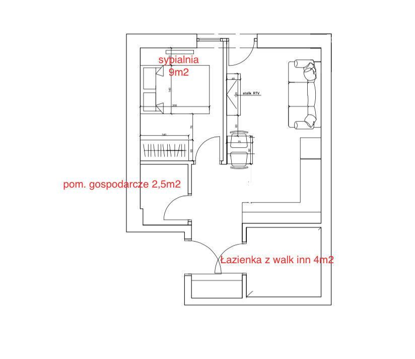 Sprzedam 2 pokoje - 34,2 m², balkon, naziemne miejsce postojowe: zdjęcie 94366891