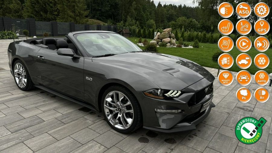 Ford Mustang 5.0v8 GT_Premium 450KM radar navi skóry tempomat aktywny kamery zamian