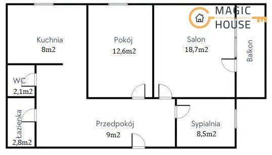 Mieszkanie 3pok. z balkonem i ogródkiem w Gdyni: zdjęcie 94368713