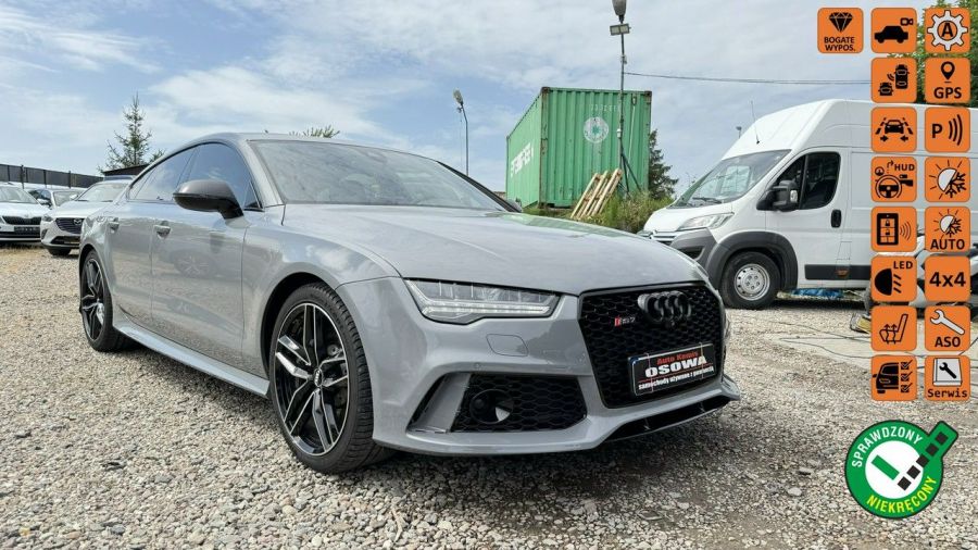 Audi RS7 4.0V8 perfomance 605KM carbon dociągi  zmieniony dolot rok gwarancji