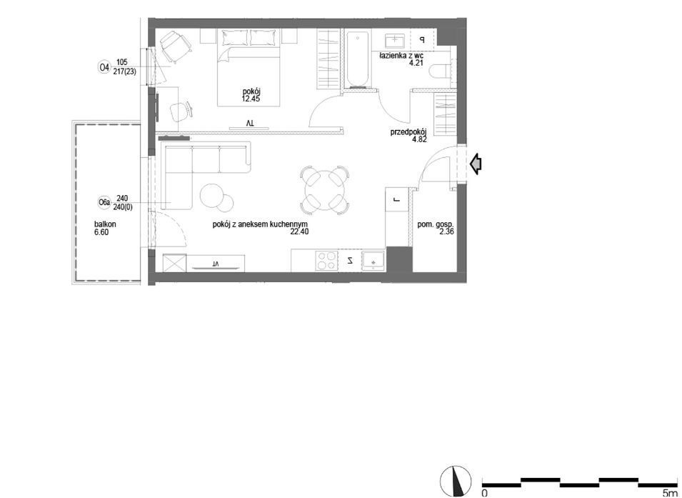 Kompaktowe 2 pok. mieszkanie na 1 piętrze: zdjęcie 94422375