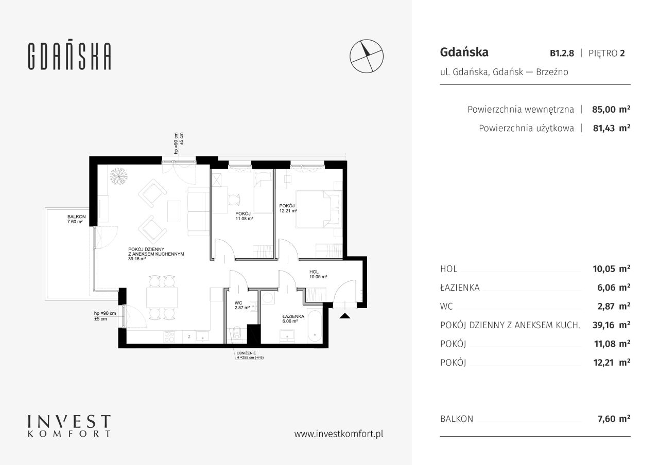 Mieszkanie Gdańsk Gdańska B1.2.8: zdjęcie 94599493