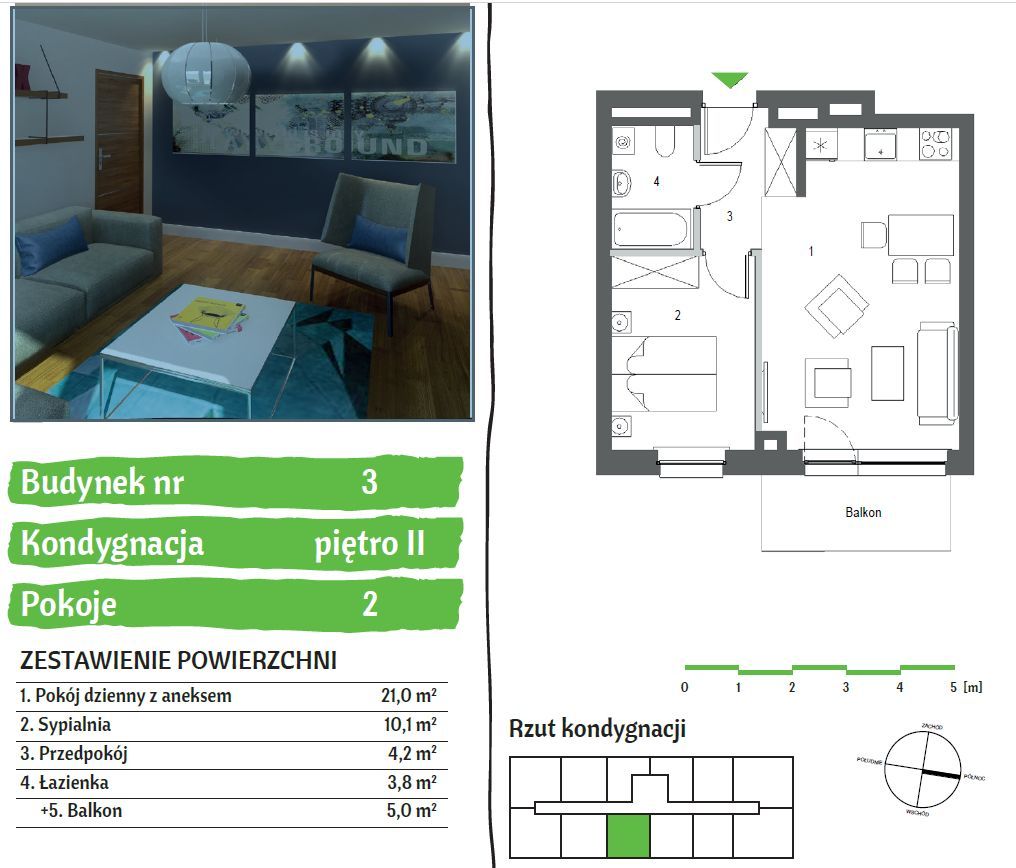 Osiedle Zielone - Wyposażone + Miejsce parkingowe + komórka lokatorska: zdjęcie 94480308