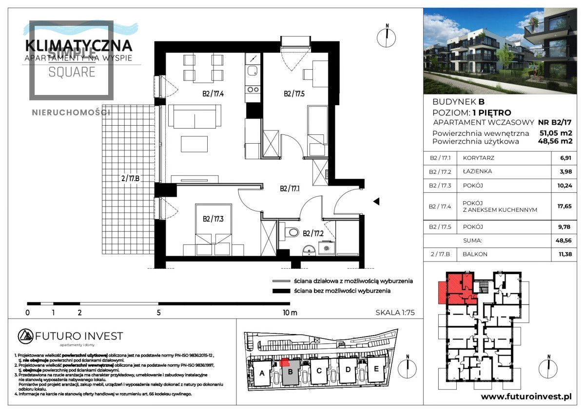 Trzy pokoje Apartamenty Klimatyczna B2/17: zdjęcie 94491953