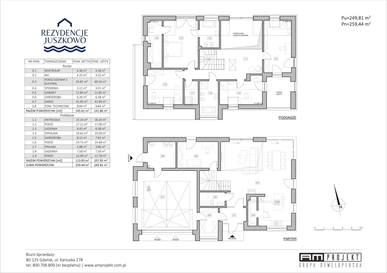 AMprojekt- Rezydencja w Juszkowie 259m2, widok na wodę dom 3: zdjęcie 94518742