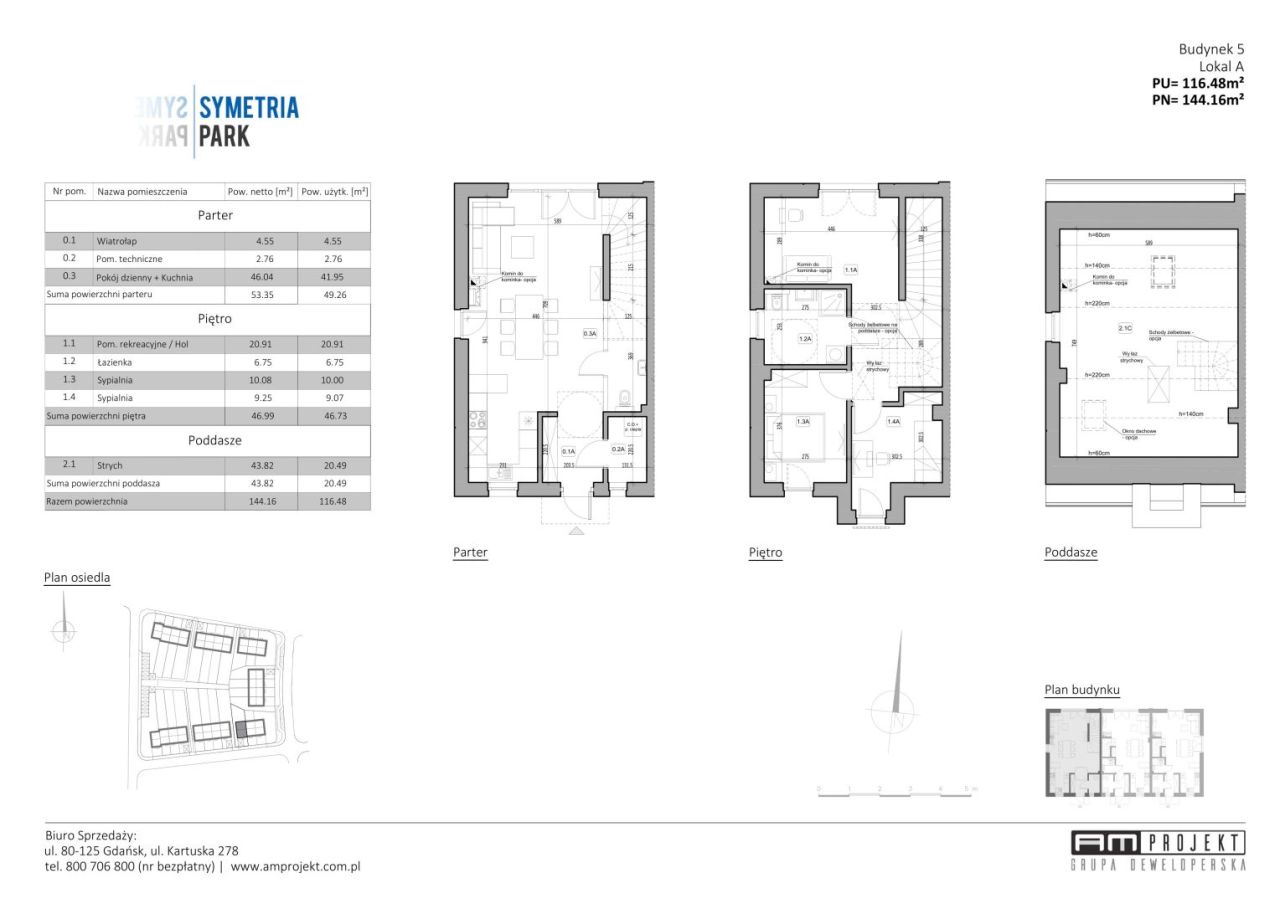 AMprojekt- Symetria Park- dom 144 m Gdańsk Kowale/Bąkowo 5A: zdjęcie 94526832