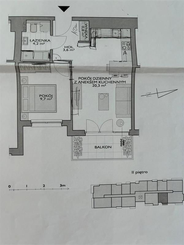 Atrakcyjne 2 pokoje z balkonem: zdjęcie 94540432