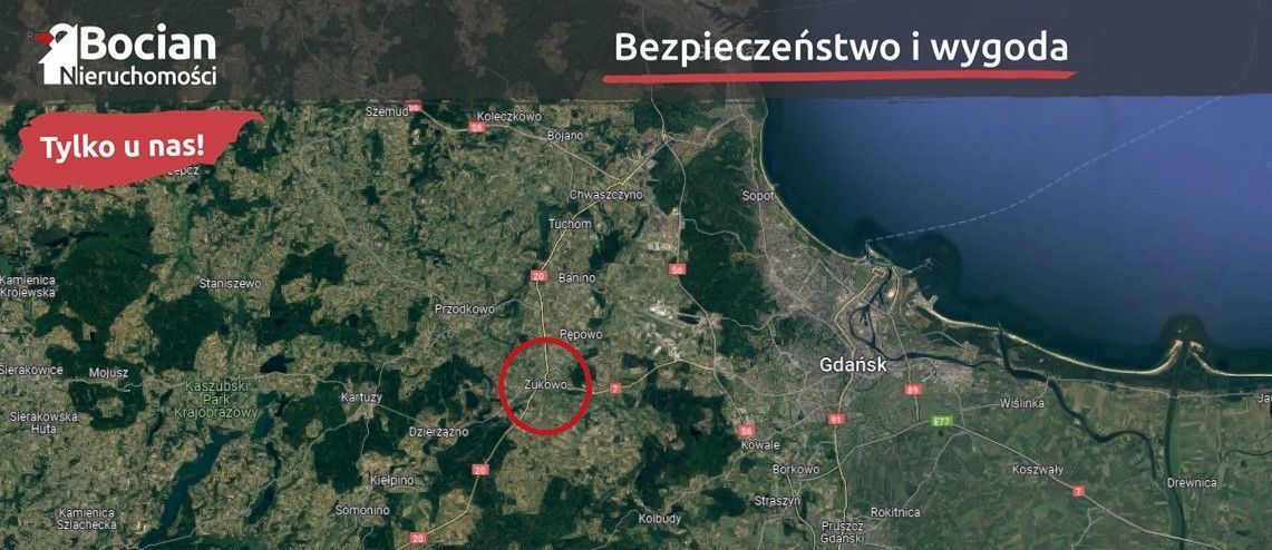 Słoneczne, płaskie działki z widokiem w Żukowie!: zdjęcie 94571133