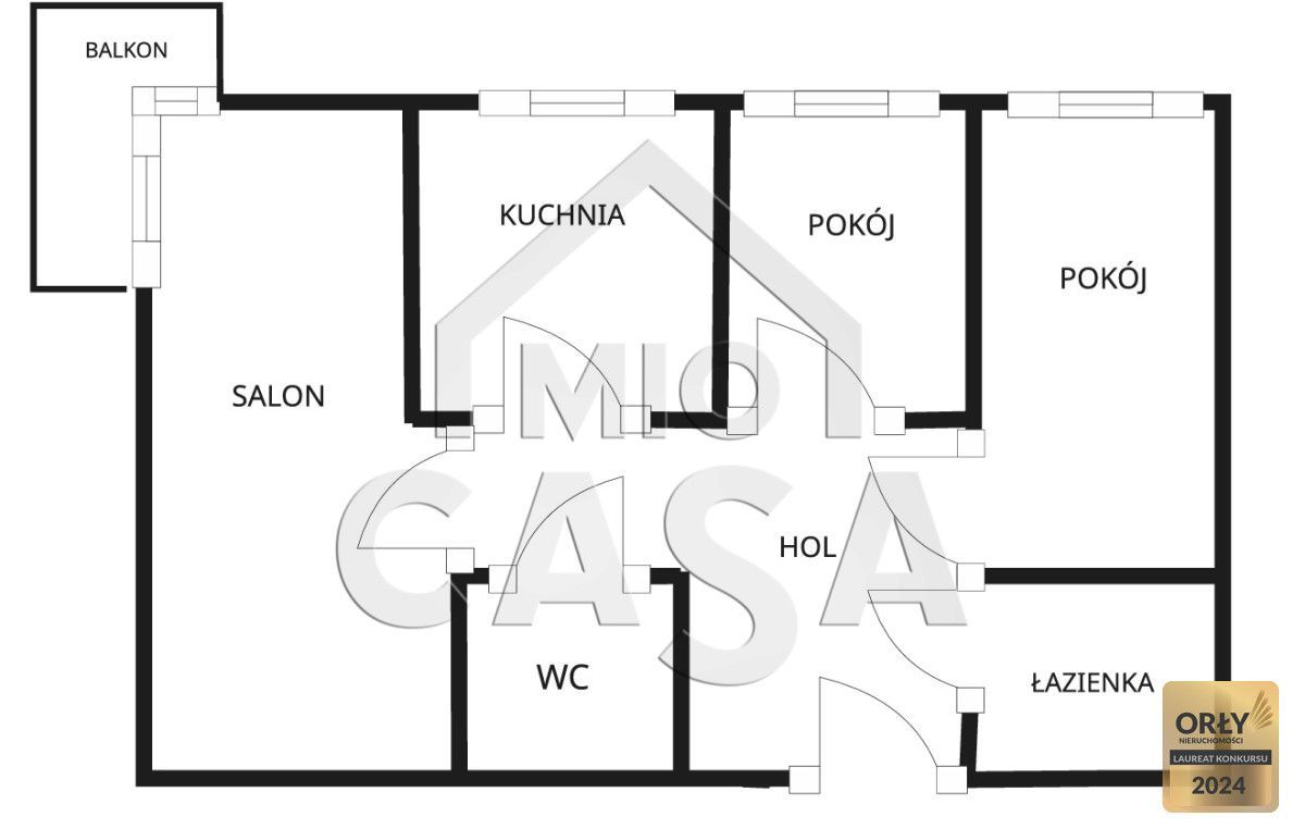 3 pokoje, 63,80m2, Chwarzno, Okazja: zdjęcie 94587246