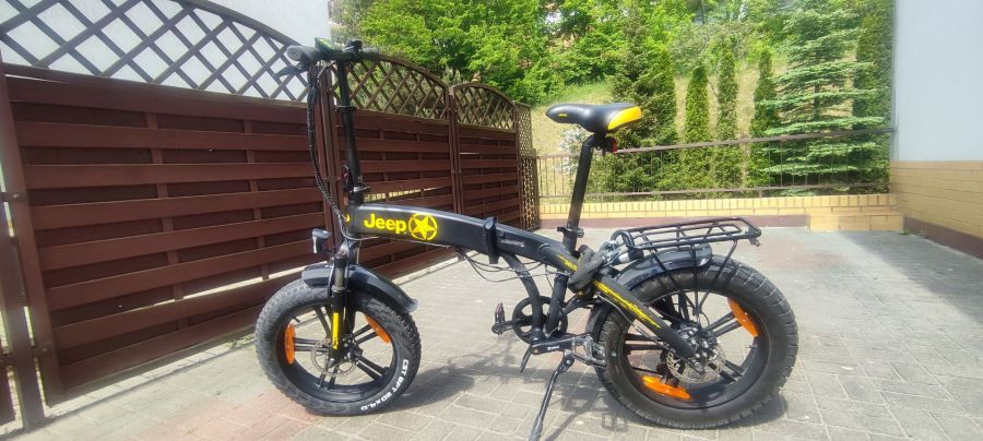 Rower elektryczny składany JEEP, koła 20'' grube