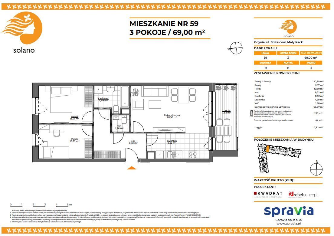 Mieszkanie 3-pokojowe, Gdynia, Mały Kack: zdjęcie 94687381