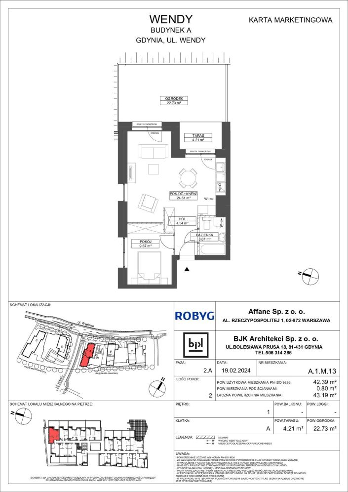 Mieszkanie 42.39 m&sup2; Gdynia Śródmieście: zdjęcie 94734986