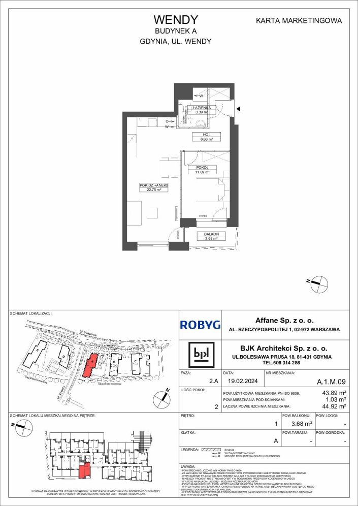 Mieszkanie 43.89 m&sup2; Gdynia Śródmieście: zdjęcie 94734987