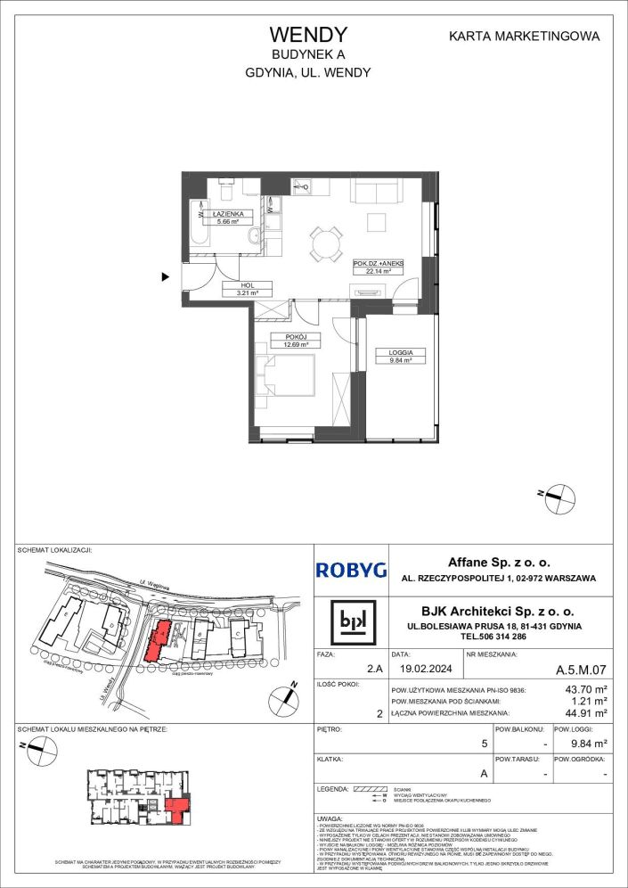 Mieszkanie 43.7 m&sup2; Gdynia Śródmieście: zdjęcie 94734992