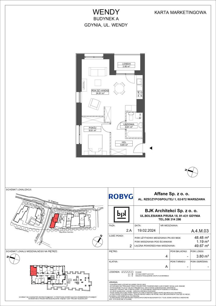 Mieszkanie 48.48 m&sup2; Gdynia Śródmieście: zdjęcie 94734997