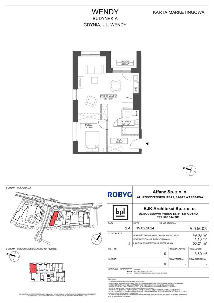 Mieszkanie 49.03 m&sup2; Gdynia Śródmieście: zdjęcie 94735015